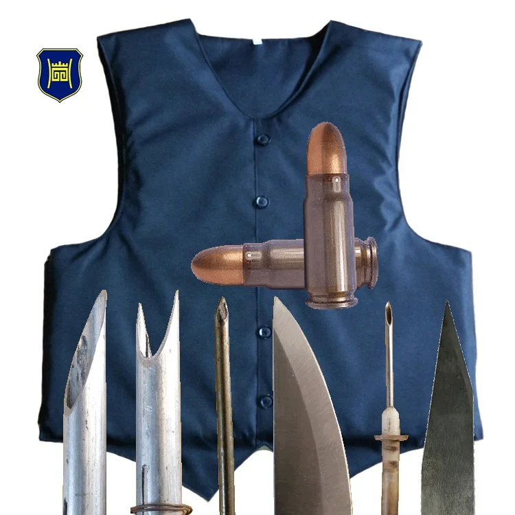 Bullet proof and Stab proof Vest Anti Stab Fabric Tactical Police Military Security Stab proof Vest level 1 24J + IIIA