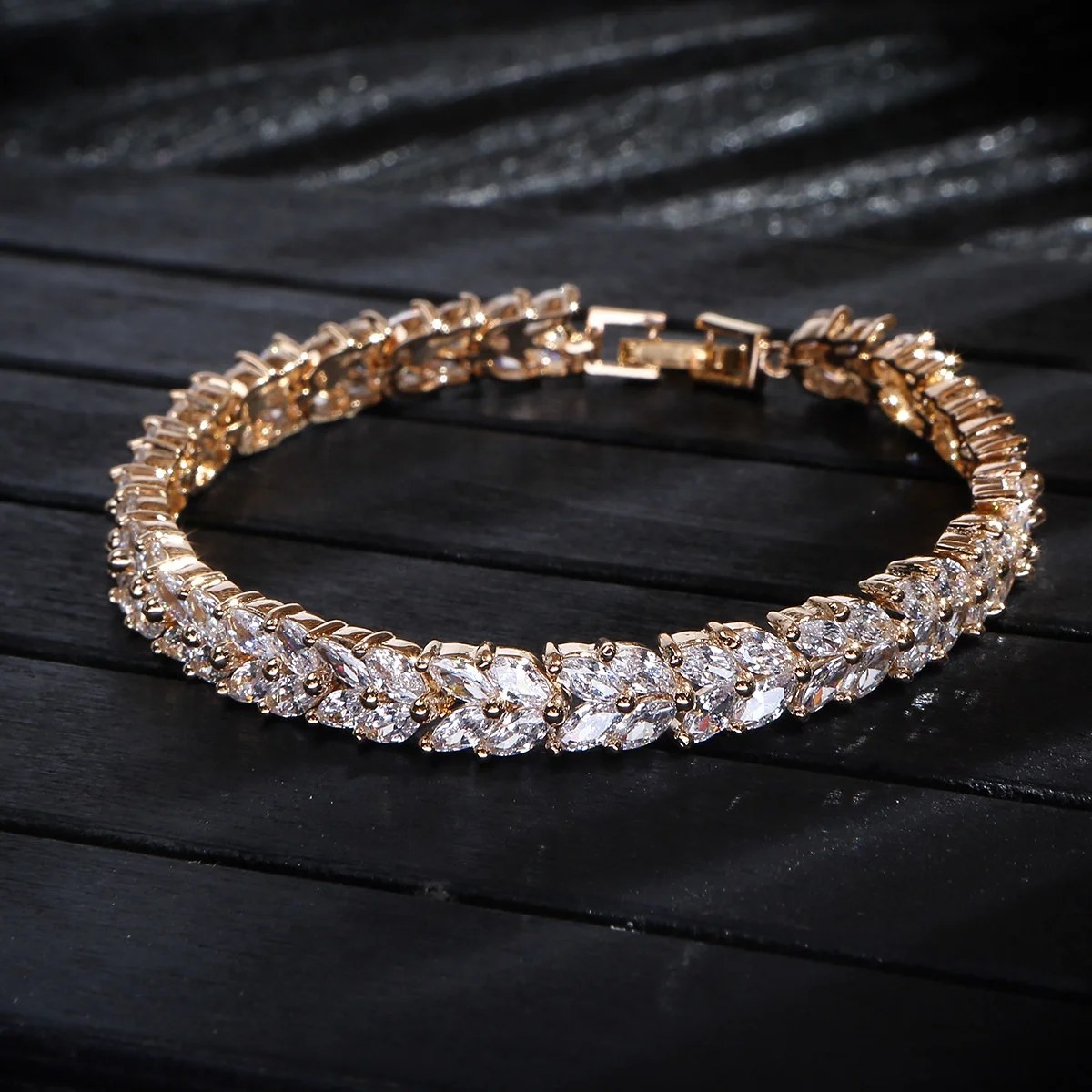 
Cuban link Fashion diamond gold sliver crystal cuban anklet foot jewelry 
