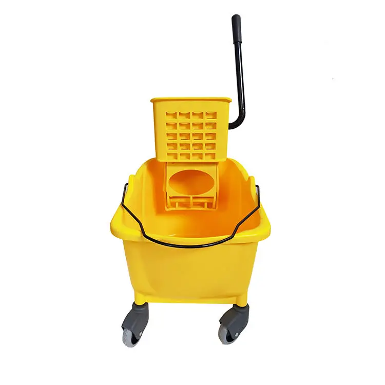Custom 32L Hotel Cleaning House Keeping Hand Pull Small Single Mop Wringer Trolley