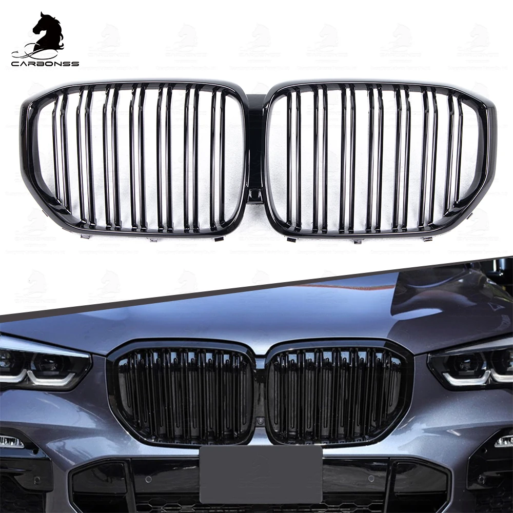 ABS Gloss Black Auto Accessories Front Bumper Grille For Bmw X5 G05 2019+