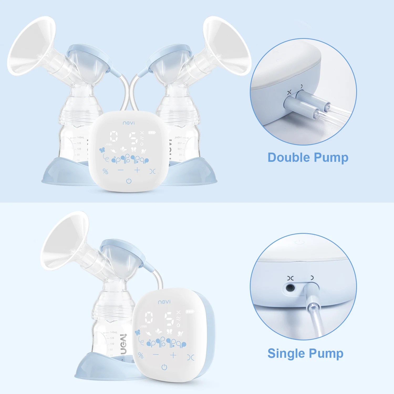 Top Mom Use Professional For Feeding PP Silicone Rechargeable Electric Breast Pump