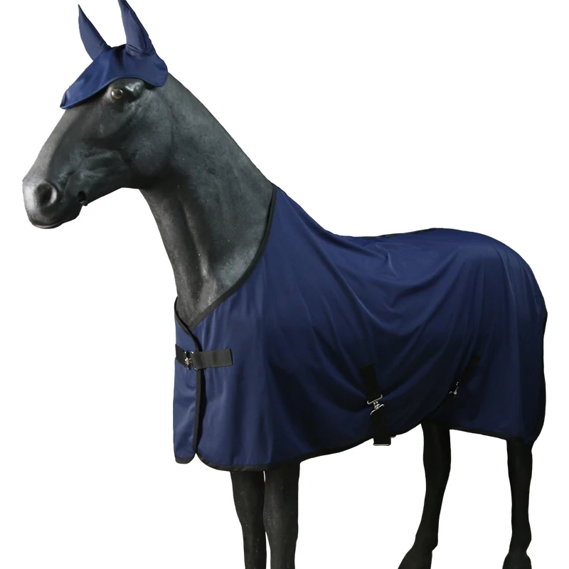 Wholesale Equestrian Horse Products Customize Equine Collection Horse Sheets Blanket 200g Lycra Comfortable  Horse Rugs