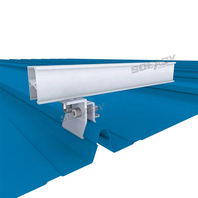 Soeasy aluminum solar panel roof mount clip lock pv system rack clamp