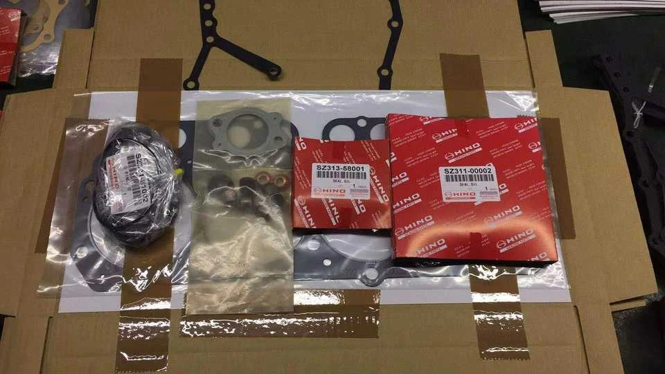 HOT SALE engine gasket set for HINO N04C overhaul full set metal gasket kit Hino Truck engine upper lower set 04111-7C061