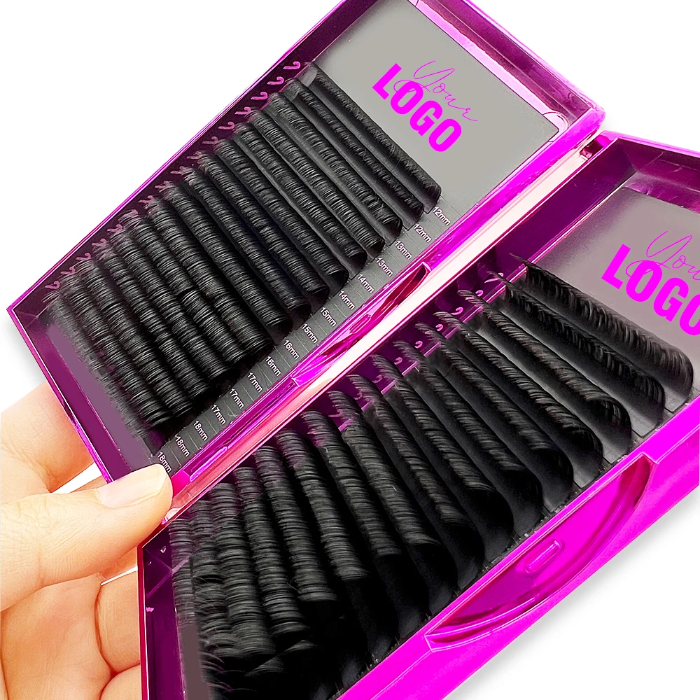 0.07 20mm High Quality Wholesale Cashmere Individual Luxury Real Mink Velvet Black Lash Extension Supplies