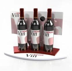 Customized Acrylic wine bottle display stand