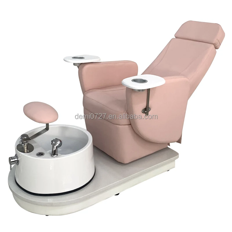 Morden design Rotating spa pedicure chair no plumbing recliner spa pedicure chair with lighted bowl