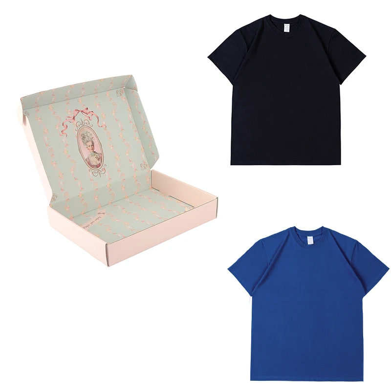 Customized Logo Hoodies Shipping Box T-shirt Corrugated Carton Shipping Boxes Underwear Clothing Packaging Mailer Boxes Custom