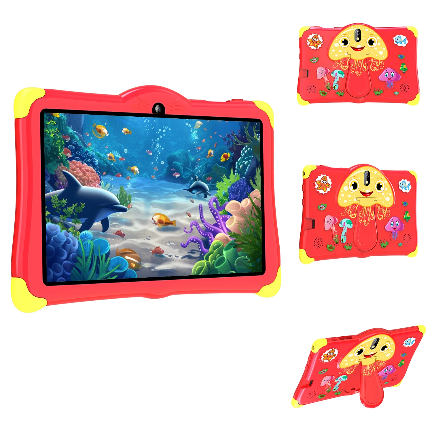 2024 China Gifts Price Creative Mushroom Android Kids PC Tablet For Children Mini 7 Inch Learning Educational Rugged Barata