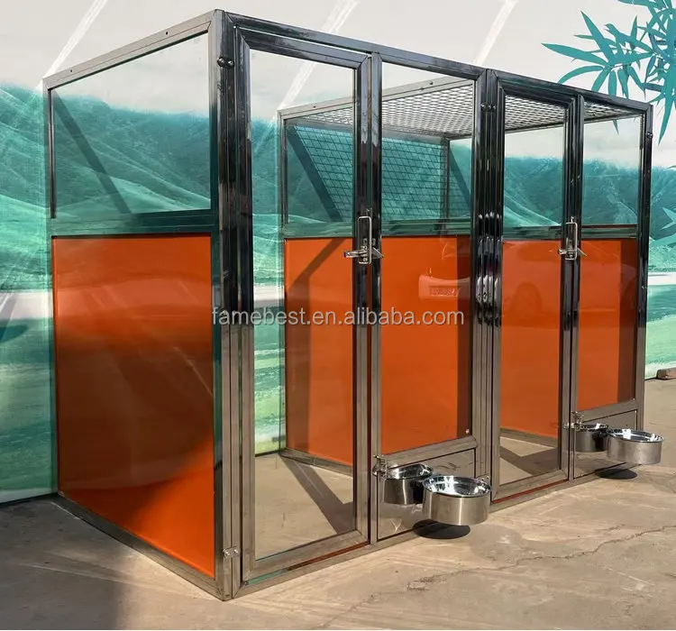 Famebest High quality Dog Shelter Kennels For Large Dog outdoor indoor Dog Kennel Walk Kennel