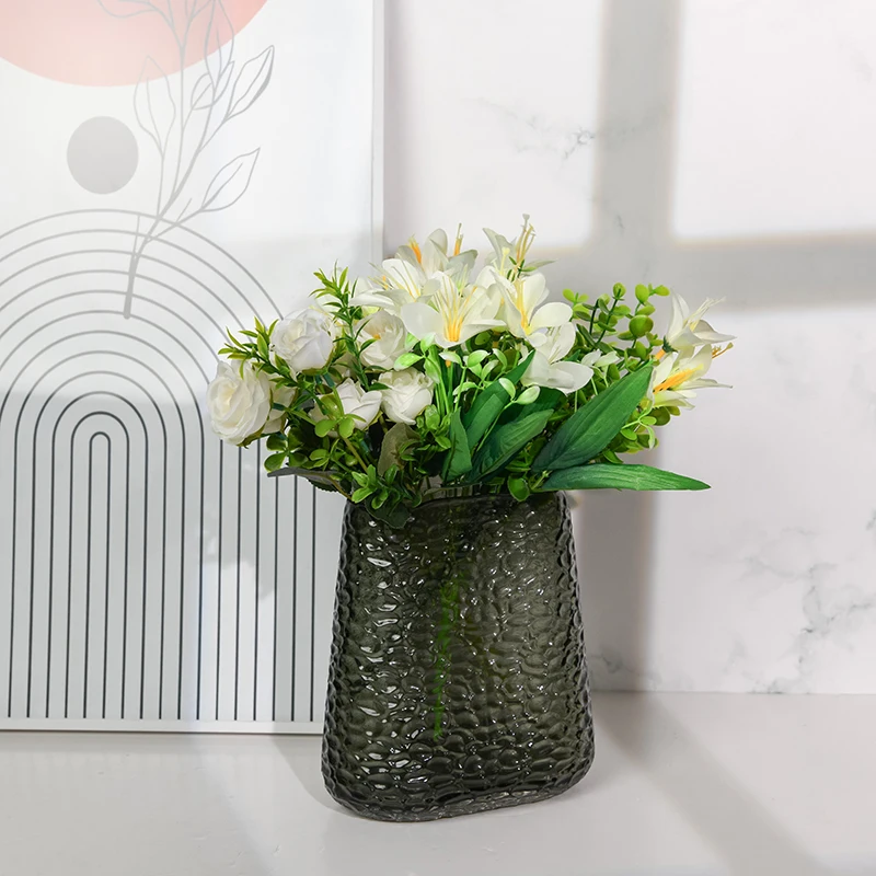 Aspire wholesale flower vase home decor glass new custom Artificial Plants