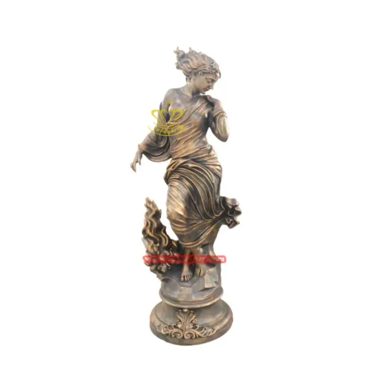 Outdoor Luxury garden plaza Street Landscape Design metal art Sculpture Bronze four seasons Goddess Statue