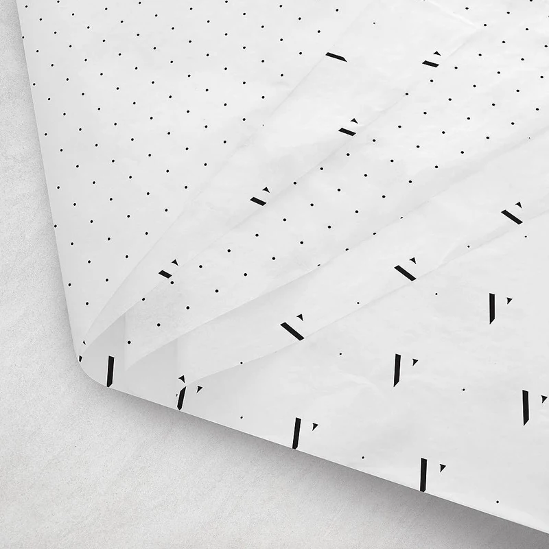Fashionable Custom Printed Brand Logo Tissue Wrapping Paper for Products Packaging Clothes