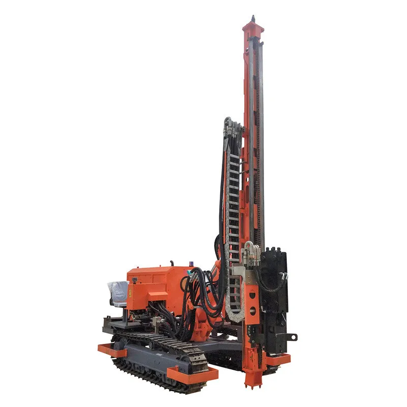Hydraulic Screw Pile Driver Vibrating Post Driver For Guardrail Piling
