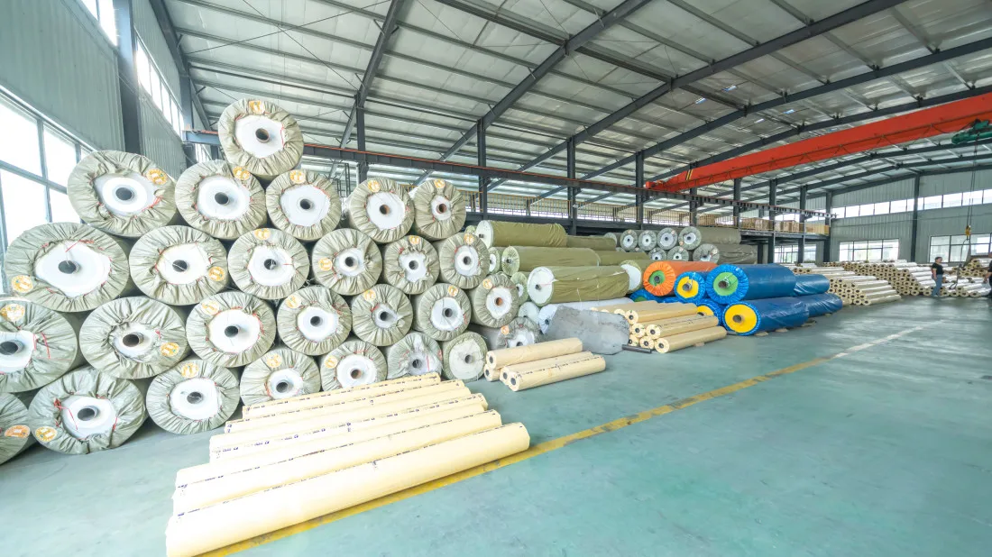 High Quality PVC Tarp Shade and Rain Cover Knitted Warp Technique for Agriculture Tent Car Equipment Lining