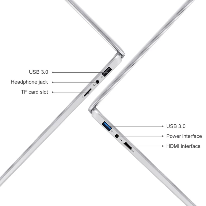 
Factory dire15.6 Inch 1080P Laptop Wind 10 Intel E8000 Quad Core 4GB RAM 64GB 128GB 256GB SSD Notebook with Full Layout Keyboard 