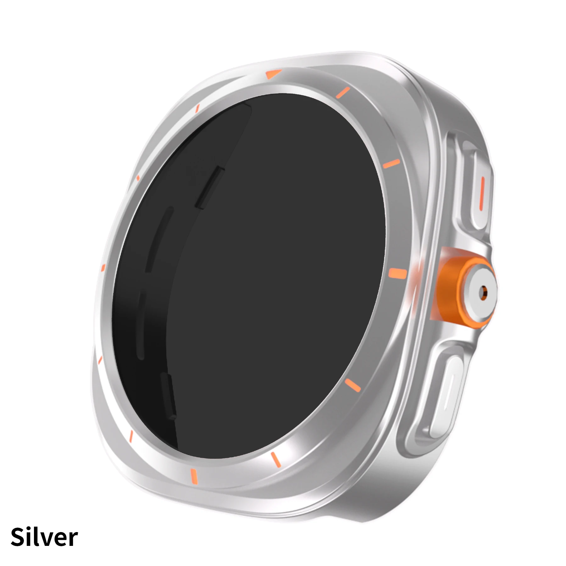 Eraysun Watch 7 Changeable Privacy Glass Case to Ultra Protective Case For Samsung Watch 7 Protector Watch Case