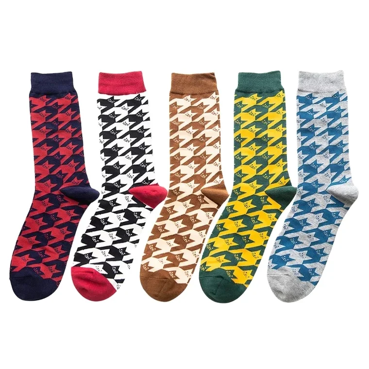 Amazon Hot Sale Colorful Happy Cat Light Puzzle Socks Imported from China