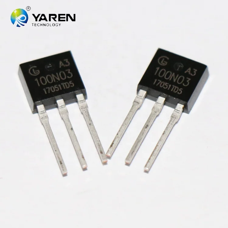 Модель YR100N03 30V 100A-220/252 n-channel электронные ic mosfet транзистор поверхностного монтажа