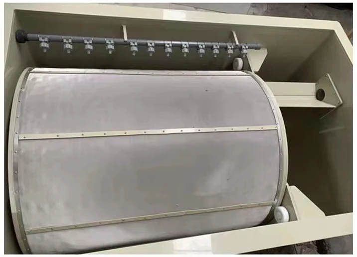 Large Flow Rate Fish Aquaculture Shrimp Farm Drum Filter For Ras Fishing Water Clarification