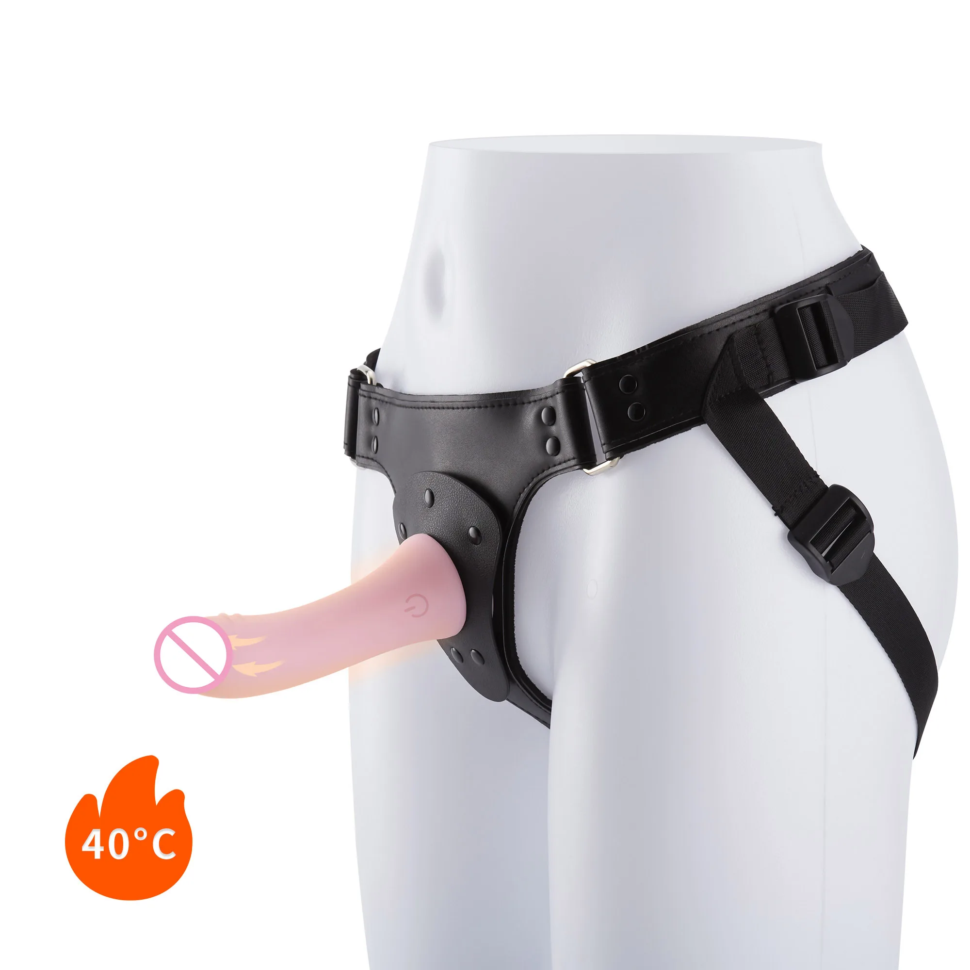 2020 Hot Silicone Curved Dong Dildo Enlargement Wearable Hollow Strap On Dildo Toys Penis Pants  masturbator Gay Man Sex Toys