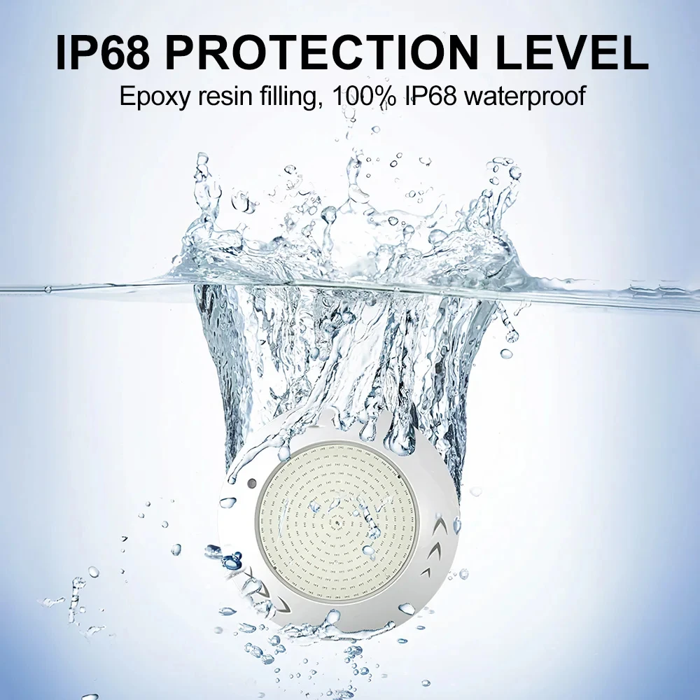 LED Light Swimming Pool Submersible Light IP68 Waterproof Seven Color Spa Lamp RGB AC 12V/24V 35W DC 12V Mx 90 Modern 800 50000