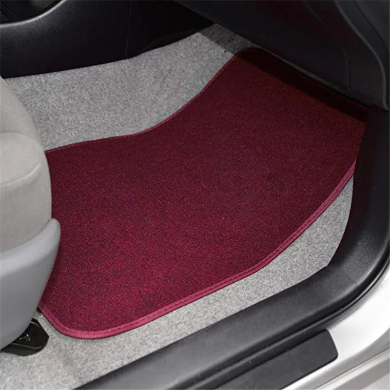 Customised Sizes  pvc car mat usual All-in leather auto car floor MATS non slip universal mat  Burgundy