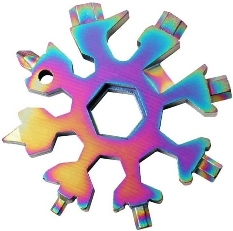 Hot Sale 18 in 1 Snowflake multi-tool for camping Snowflake Multi tool