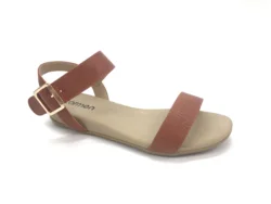 Women Sandals Golden Buckle Back Strap Comfort Sandals Flat Daily Wear Outdoor wear-resistant Thick soled anti slip flat slipper