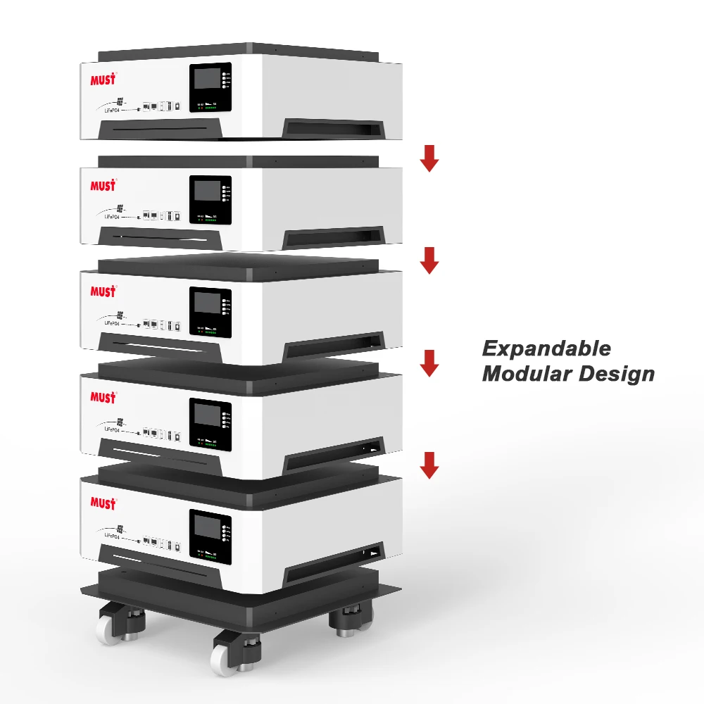 MUST 48v 400ah Deep Cycle 20kwh Energy Storage Power Station 10kw 51.2v 24v Ion Batteries Pack 500ah Lifepo4 Battery Cabinet