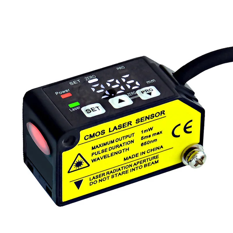 FSLX Linear Displacement Sensors IP67 Laser Distance Sensor China Factories Aluminium Case Displacement Sensor