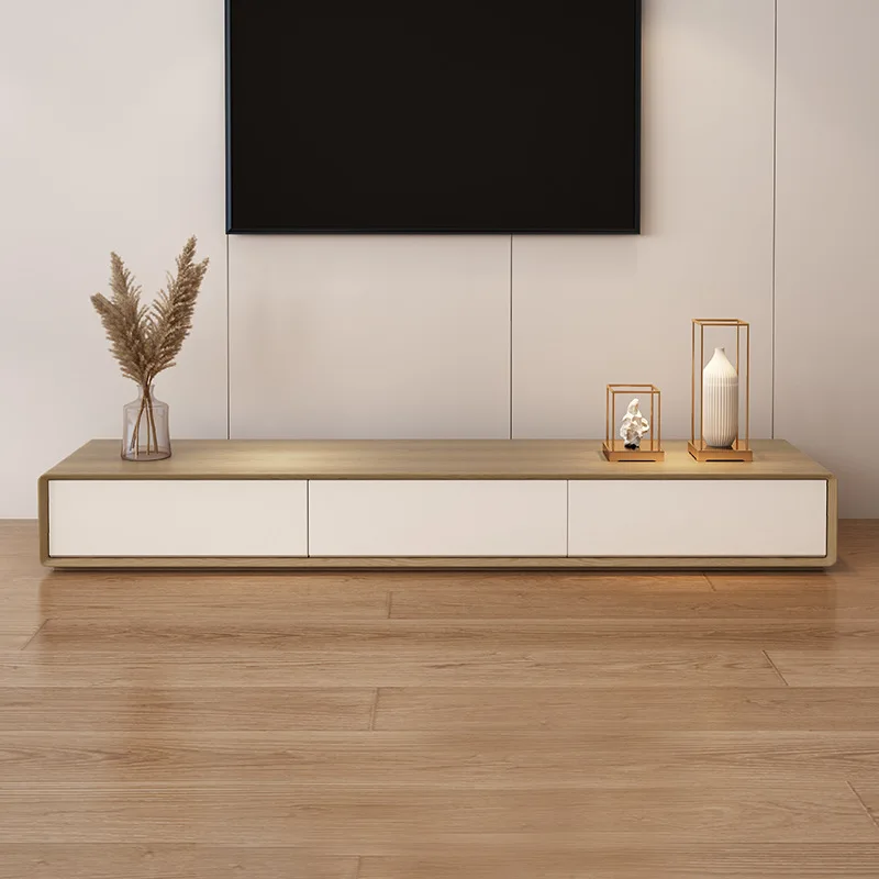 Modern Minimalist TV Rack Cabinet Simple Nordic Style Living Room Furniture Set Wooden TV Cabinets Designs Furniture