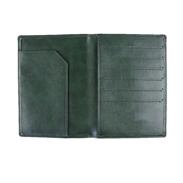 LVMH ISCO REACH factory eco-fridenly air tag passport holder passport holder plain recycled cow leather passport holder
