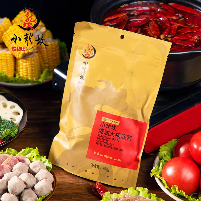 
Xiaolongkan Vegetable Oil Spicy Sichuan Hotpot Soup Base Mala Hot Pot Condiment 