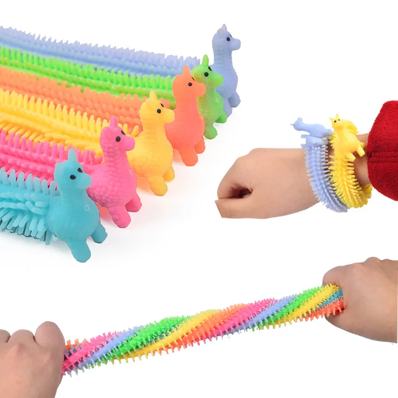 
2021 Amazon Hot Sell Stretchy Relaxing Fidget Stress sensory toys Monkey Noodle Unicorn Relief Anti Anxiety toys children 