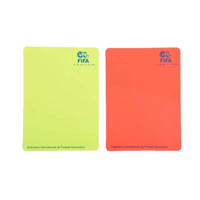 Soccer Soccer Referee Kit Lines Man Flags Referee Whistle Toss Coin and Yellow Cards with Notebook 4 in 1 Referee Accessories