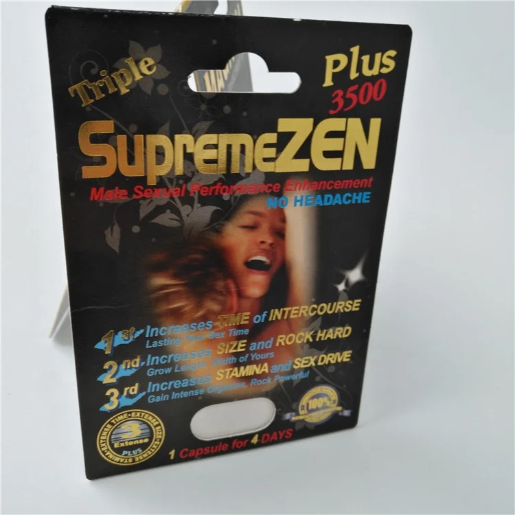 Customized Logo Blister Card Packaging PET Material For Male Enhancement Pills