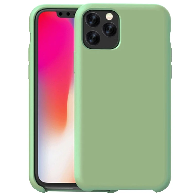 Skin-friendly Liquid Silicone Case for iPhone 3 Sides Polished Silicone Phone Cover for iPhone 12/13 Mini/Pro/Pro Max