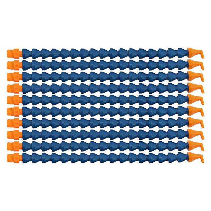 10 Pcs Right Angle Round Nozzle Pipes Cooling Tube Articulated Pipe No Leaking Flexible Coolant Hoses