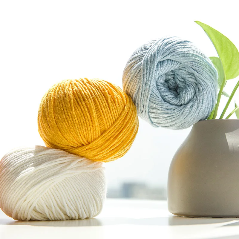 
Yarncrafts wholesale dyed Soft 6 Ply Pure 100% Merino wool crochet yarn for hand knitting 