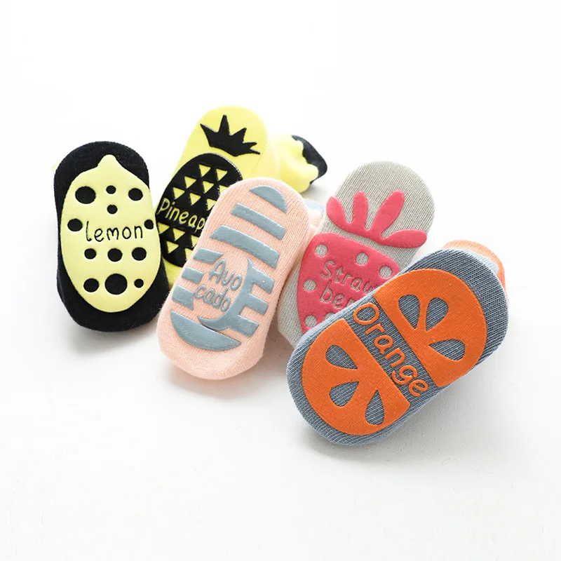 
New Newborn Baby Girls Boys Children Floor Socks Shoes Baby Socks with Rubber Soles Infant Anti Slip Soft Sole Sock 