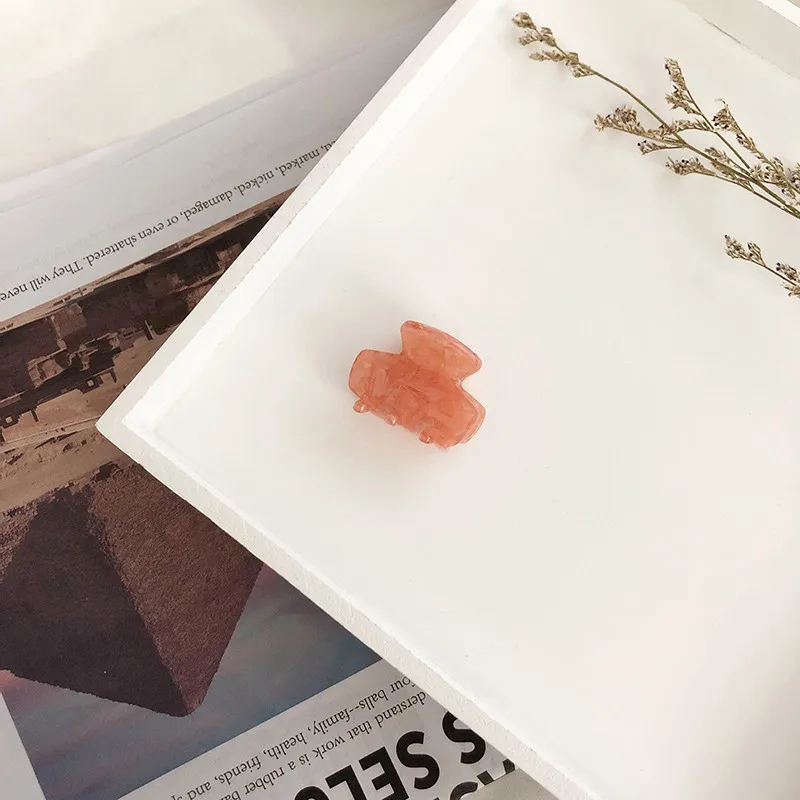 INS acetic leopard print small vintage style claw on top