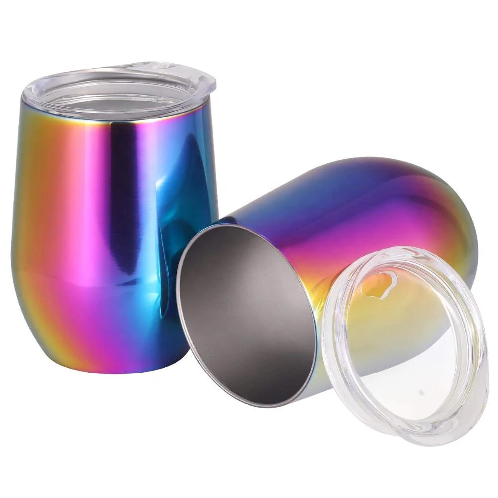 
Лидер продаж на Amazon, бесступенчатая винная кружка 12 унций SS 304, кофейная кружка пищевого класса, кружка для кофе на заказ 