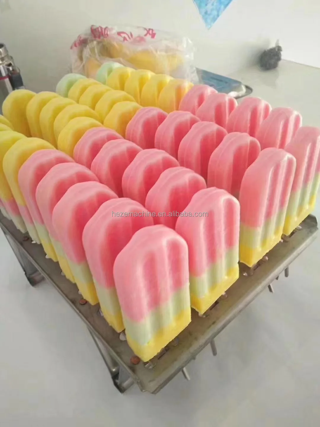 3x10 4x10 Stainless Steel Ice Cream Bar Basket Mold With Extractor For Ss Popsicle Mould And Ice Lolly Mould For Brine Tank