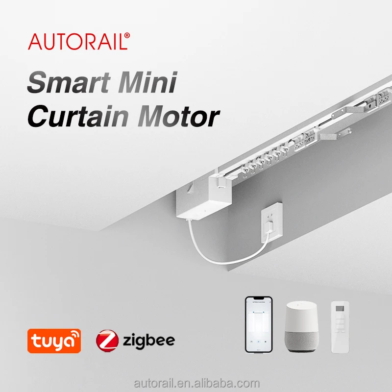 Tuya Zigbee WiFi Remote Control Curtain Smart Motor Electric Automation Motorised  MiNi  Curtain Motor