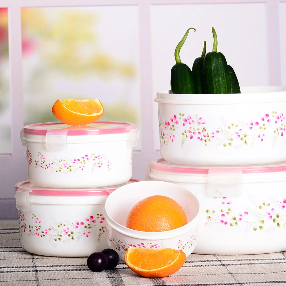4 pcs per set  PP Plastic food container /plastic food box Plastic kitchenware for food warm