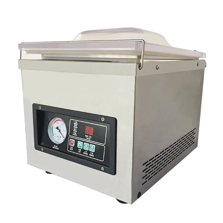 DZ-260  Automatic food vegetable rice fish single chamber vacuum sealer machine