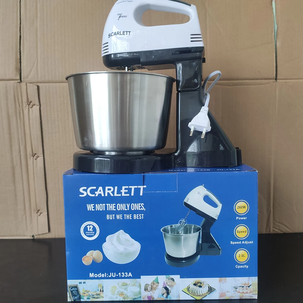 Stainless Steel Desktop Mixer for Baking Cake and Flour Household Cream Beater for Hotel & Restaurant Supplies