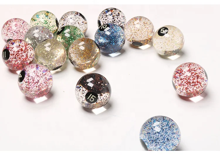 Superior Quality  Resin Material 57.2MM Billiard Pool Ball 16pcs/set Black Box