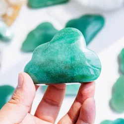 High Quality Crystal Crafts Gemstone Green Aventurine Cloud Crystal Carving Heal